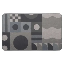 LUANCE Tapis antidérapant (50 x 80 cm) Geo Gris