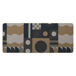 LUANCE Tapis antidérapant (50 x 120 cm) Geo Beige
