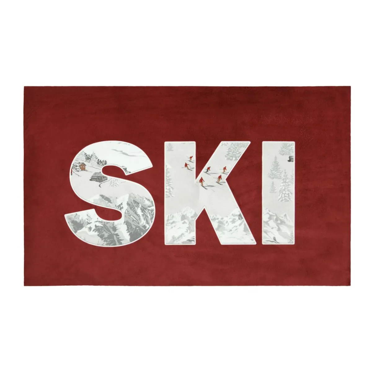 STOF Tapis antidérapant (45 x 75 cm) Briancon Rouge Hot