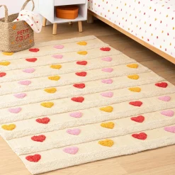 Atmosphera cru017dateur d'intu017drieur for kids Tapis antidérapant enfant coton (120 x 170 cm) Amour Multicolore Online