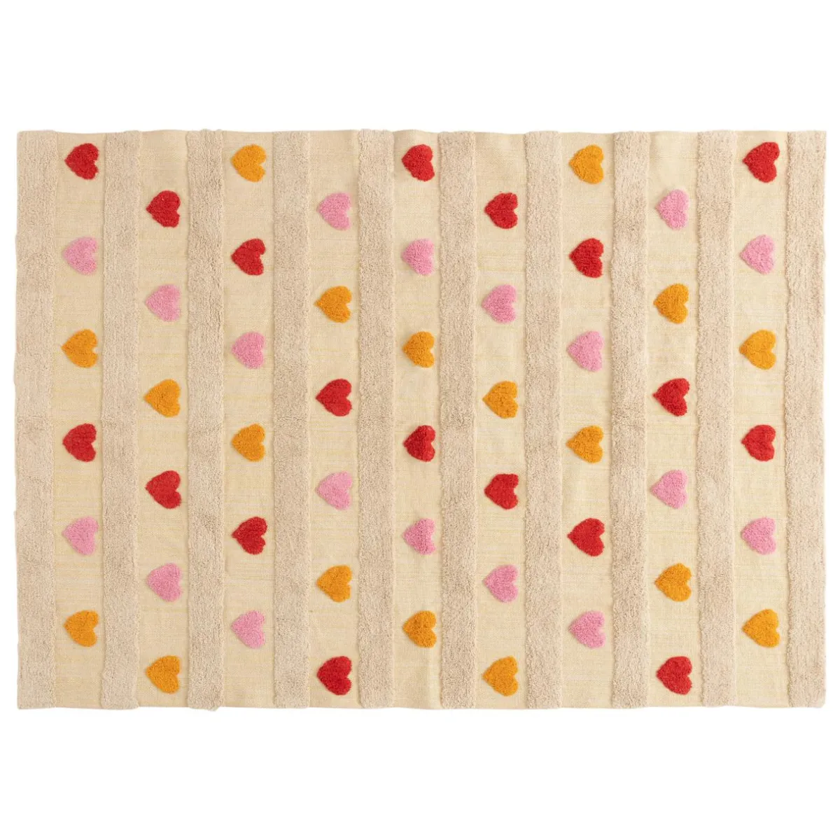Atmosphera cru017dateur d'intu017drieur for kids Tapis antidérapant enfant coton (120 x 170 cm) Amour Multicolore Online