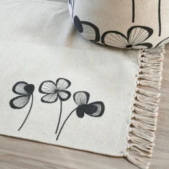 STOF Tapis coton (60 x 90 cm) Tilda Ecru New