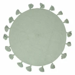 OSTARIA Tapis coton enfant (90 cm) Lou Vert Outlet