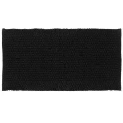 TENDANCE Tapis coton tressé (45 x 90 cm) Rosario Noir Best