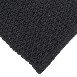 TENDANCE Tapis coton tressé (45 x 90 cm) Rosario Noir Best