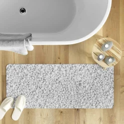douceur d'intu017drieur Tapis de bain antidérapant (50 x 120 cm) Leandra Gris Discount