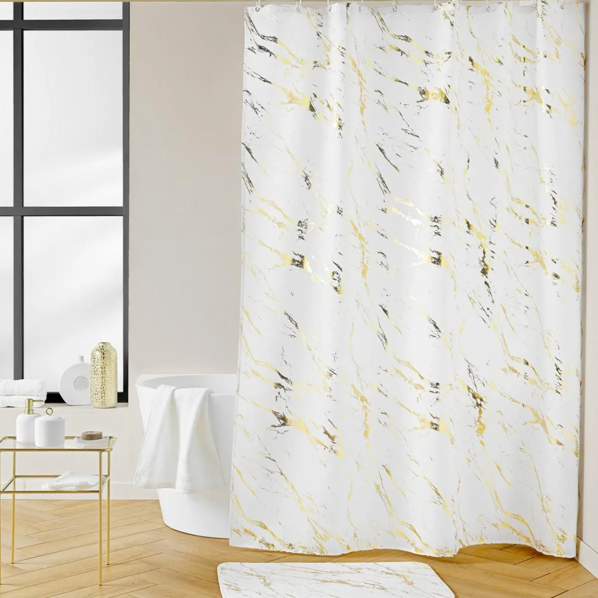 douceur d'intu017drieur Tapis de bain antidérapant (45 x 75 cm) Aquamarbre Blanc Outlet