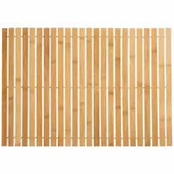 ATMOSPHERA Tapis de bain caillebotis à rouler bambou (60 x 40 cm) Leo Beige Best