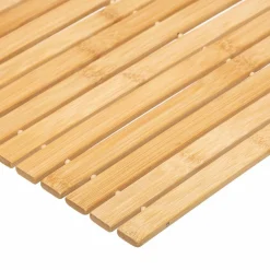 ATMOSPHERA Tapis de bain caillebotis à rouler bambou (60 x 40 cm) Leo Beige Best