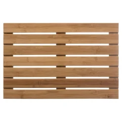 ATMOSPHERA Tapis de bain caillebotis Nadine Bambou Bois New