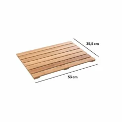 ATMOSPHERA Tapis de bain caillebotis Nadine Bambou Bois New