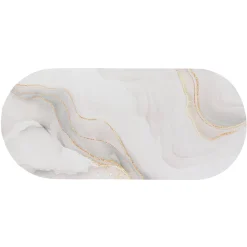 TENDANCE Tapis de bain caoutchouc naturel antidérapant (45 x 100 cm) Iconic Blanc Sale