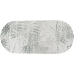 TENDANCE Tapis de bain caoutchouc naturel antidérapant (45 x 100 cm) Oasis Urban Gris Hot