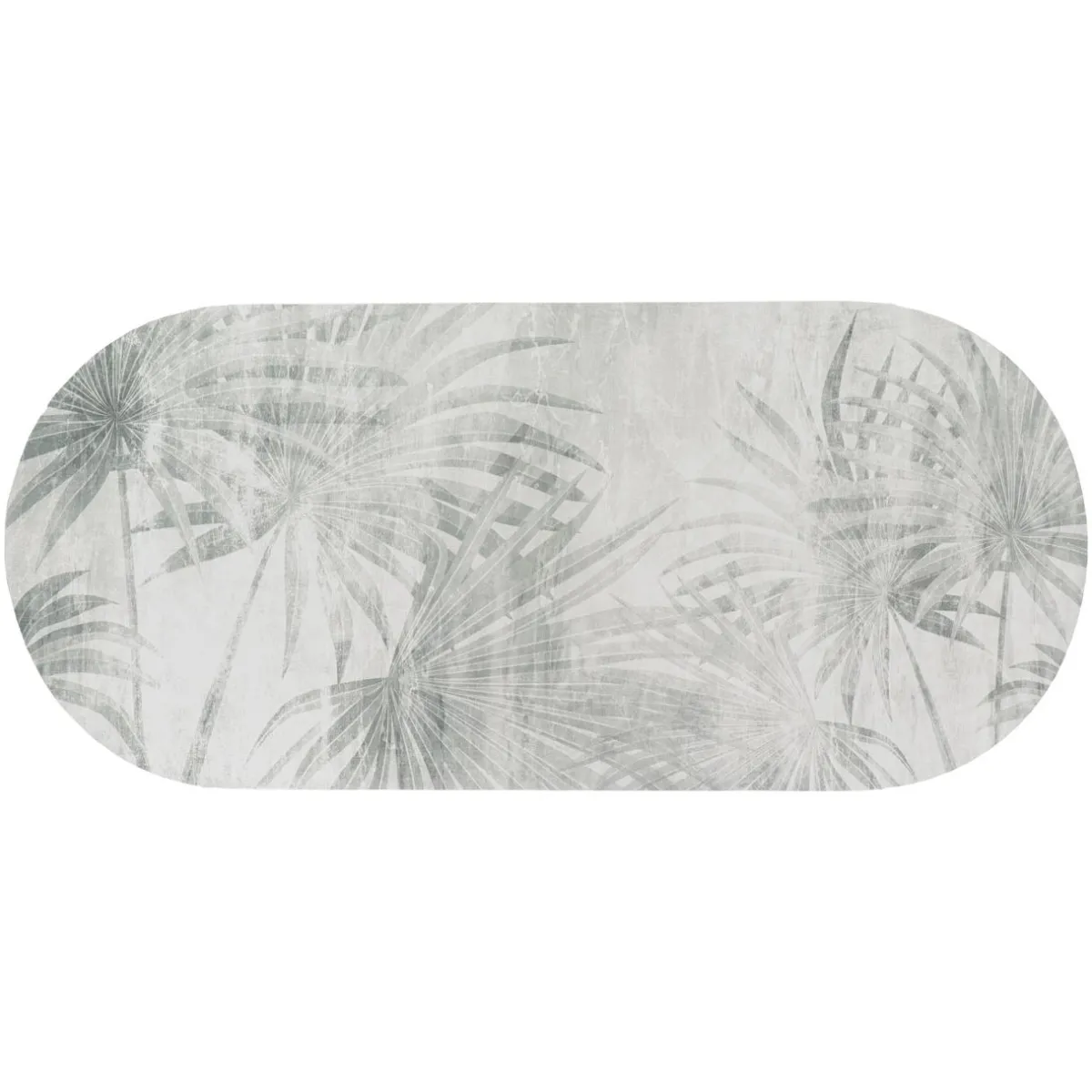 TENDANCE Tapis de bain caoutchouc naturel antidérapant (45 x 100 cm) Oasis Urban Gris Hot