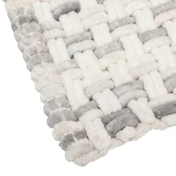 5 Five Simply Smart Tapis de bain coton (50 x 75 cm) Tresse Gris New