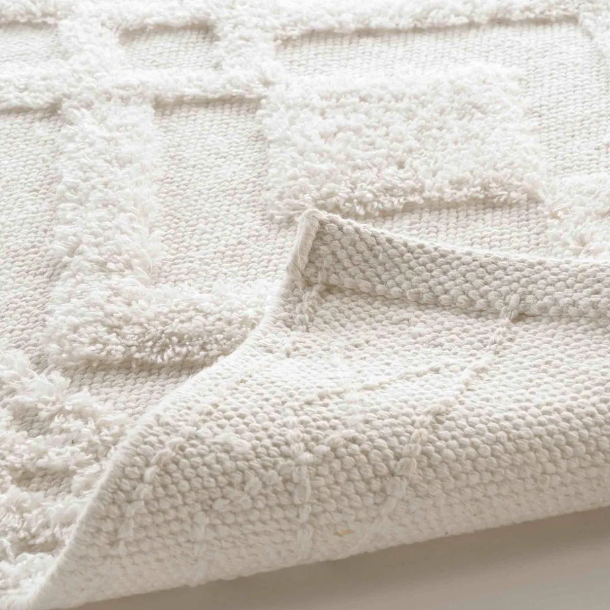 DOUCEUR D'INTERIEUR Tapis de bain coton (50 x 80 cm) Gladis Blanc Online