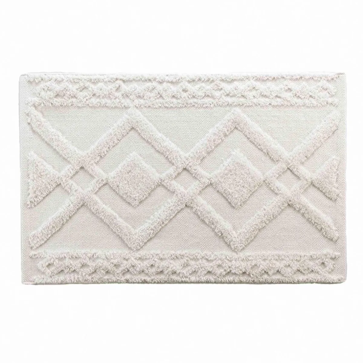 DOUCEUR D'INTERIEUR Tapis de bain coton (50 x 80 cm) Gladis Blanc Online