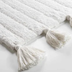 DOUCEUR D'INTERIEUR Tapis de bain coton (50 x 80 cm) Minatis Blanc Hot