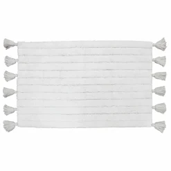 DOUCEUR D'INTERIEUR Tapis de bain coton (50 x 80 cm) Minatis Blanc Hot