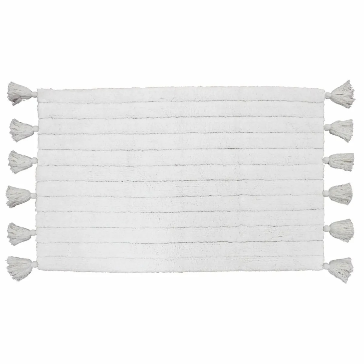 DOUCEUR D'INTERIEUR Tapis de bain coton (50 x 80 cm) Minatis Blanc Hot