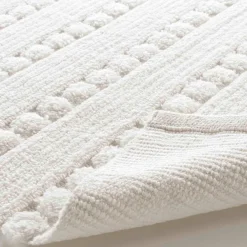DOUCEUR D'INTERIEUR Tapis de bain coton (50 x 80 cm) Cleonis Blanc Best