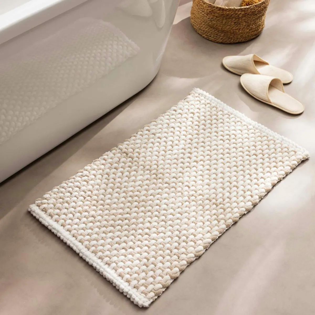douceur d'intu017drieur Tapis de bain en coton (50 x 80 cm) Rafael Beige Clearance