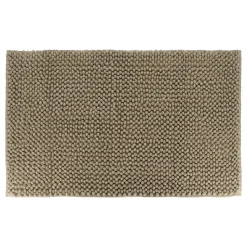 TENDANCE Tapis de bain microfibre (50 x 80 cm) Boules Taupe Discount