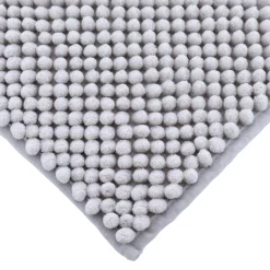 TENDANCE Tapis de bain microfibre (50 x 80 cm) Boules Gris clair