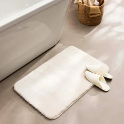 douceur d'intu017drieur Tapis de bain microfibre (50 x 80 cm) Mael Ecru Best