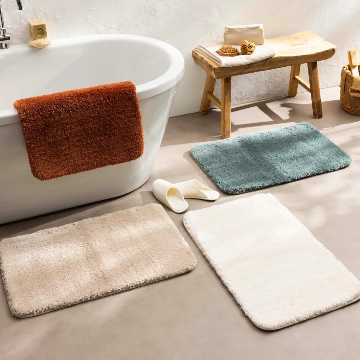 douceur d'intu017drieur Tapis de bain microfibre (50 x 80 cm) Mael Ecru Best