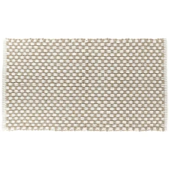 TENDANCE Tapis de bain microfibre maille (45 x 90 cm) Cuzco et Beige Taupe Hot
