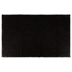 TENDANCE Tapis de bain microfibre (50 x 80 cm) Boules Noir Outlet