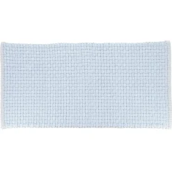 TENDANCE Tapis de bain microfibre (45 x 90 cm) Maille Bleu clair Online