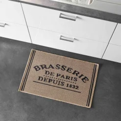 DOUCEUR D'INTERIEUR Tapis de cuisine (50 x 80 cm) Troquet Beige New