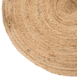 ATMOSPHERA Tapis de salon jute rond (80 cm) Domy Beige