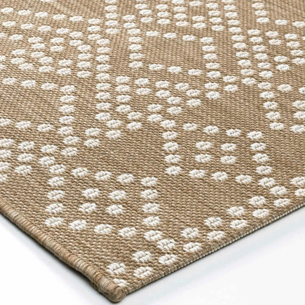 DOUCEUR D'INTERIEUR Tapis de salon (120 x 170 cm) Tania Beige Discount