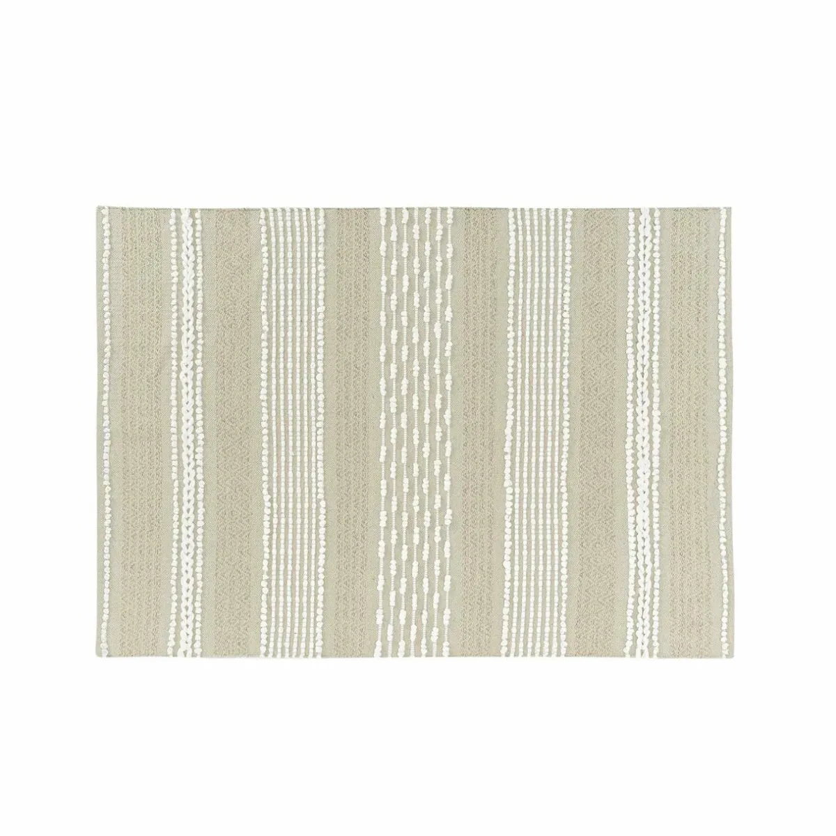 DOUCEUR D'INTERIEUR Tapis de salon coton (60 x 90 cm) Blanca Beige Clearance