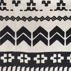 ATMOSPHERA Tapis de salon coton (120 x 170 cm) Delhi et blanc Noir Sale
