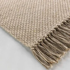 DOUCEUR D'INTERIEUR Tapis de salon coton (50 x 80 cm) Pietro Marron New