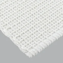 TENDANCE Tapis de salon coton (50 x 90 cm) Mimetisme Blanc New