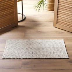 DOUCEUR D'INTERIEUR Tapis de salon coton (50 x 80 cm) Matteo Beige Best