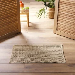 DOUCEUR D'INTERIEUR Tapis de salon coton (50 x 80 cm) Alivia Camel New