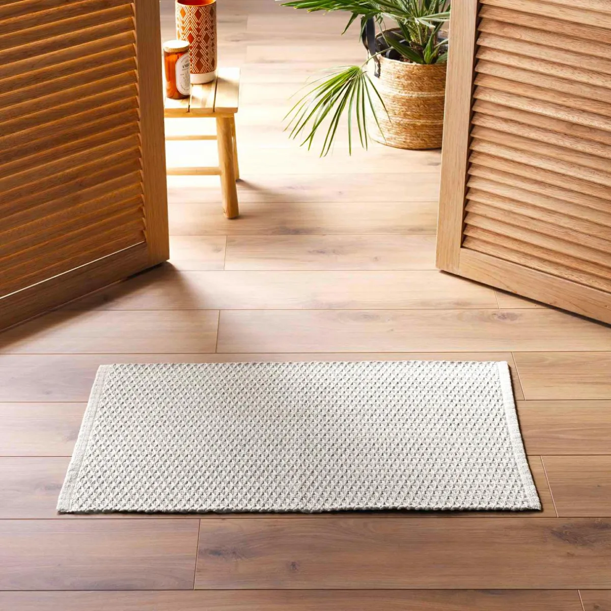 DOUCEUR D'INTERIEUR Tapis de salon coton (50 x 80 cm) Alivia Ecru Best