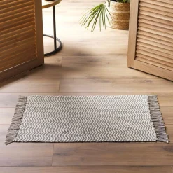 DOUCEUR D'INTERIEUR Tapis de salon coton (50 x 80 cm) Alessia Taupe