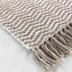 DOUCEUR D'INTERIEUR Tapis de salon coton (50 x 80 cm) Alessia Taupe