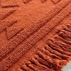 DOUCEUR D'INTERIEUR Tapis de salon coton (60 x 90 cm) Cilaos Terracotta Best