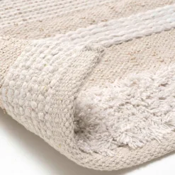 DOUCEUR D'INTERIEUR Tapis de salon coton (60 x 90 cm) Athos Ecru Discount