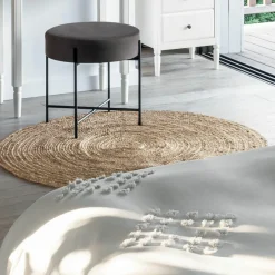 ATMOSPHERA Tapis de salon jute rond (120 cm) Gio Beige Sale