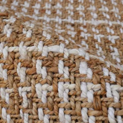 EMINZA Tapis de salon rectangulaire jute tissée main (160 x 230 cm) Weston Marron Outlet