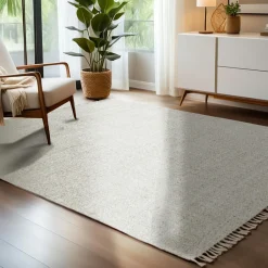 EMINZA Tapis de salon rectangulaire laine tissée (160 x 230 cm) Jacks Beige Hot